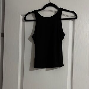 Black Ribbed Tank